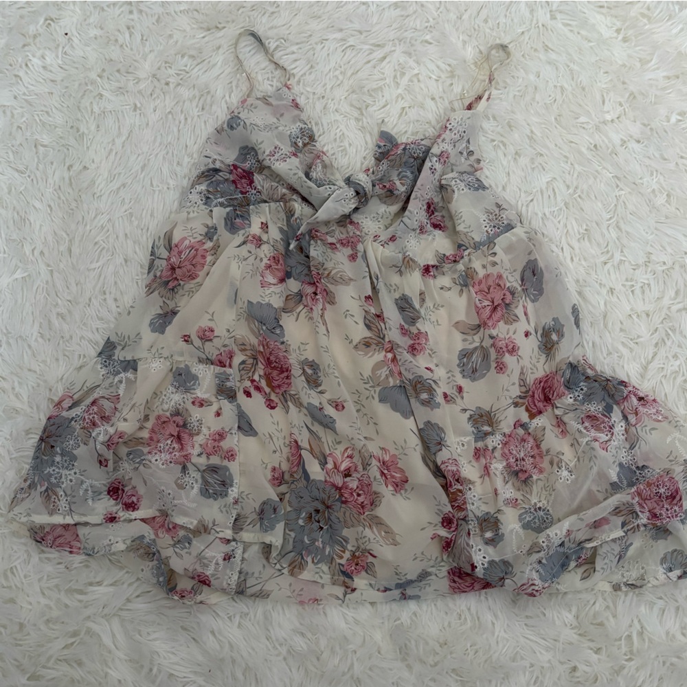 Entro Multicolor Smocked Top